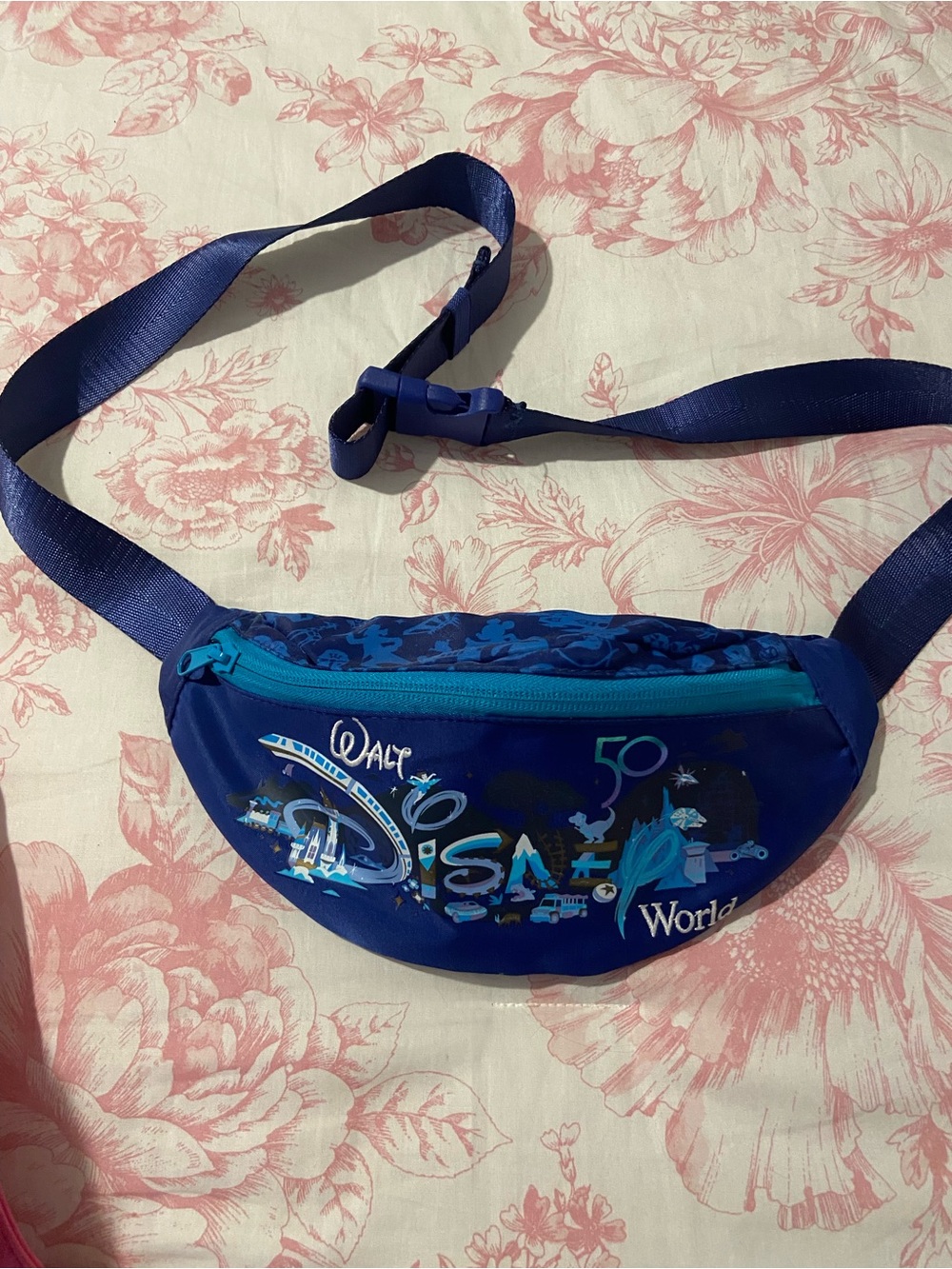 Disney Blue 50th Anniversary Waist Bag / Fanny Pack